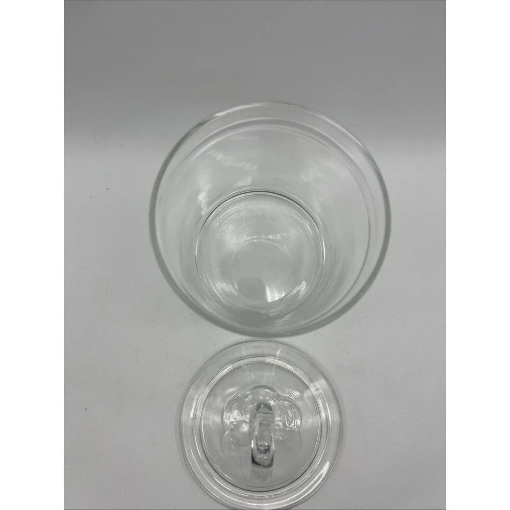 Vintage Glass Apothecary Jar w/ Lid, Storage Container